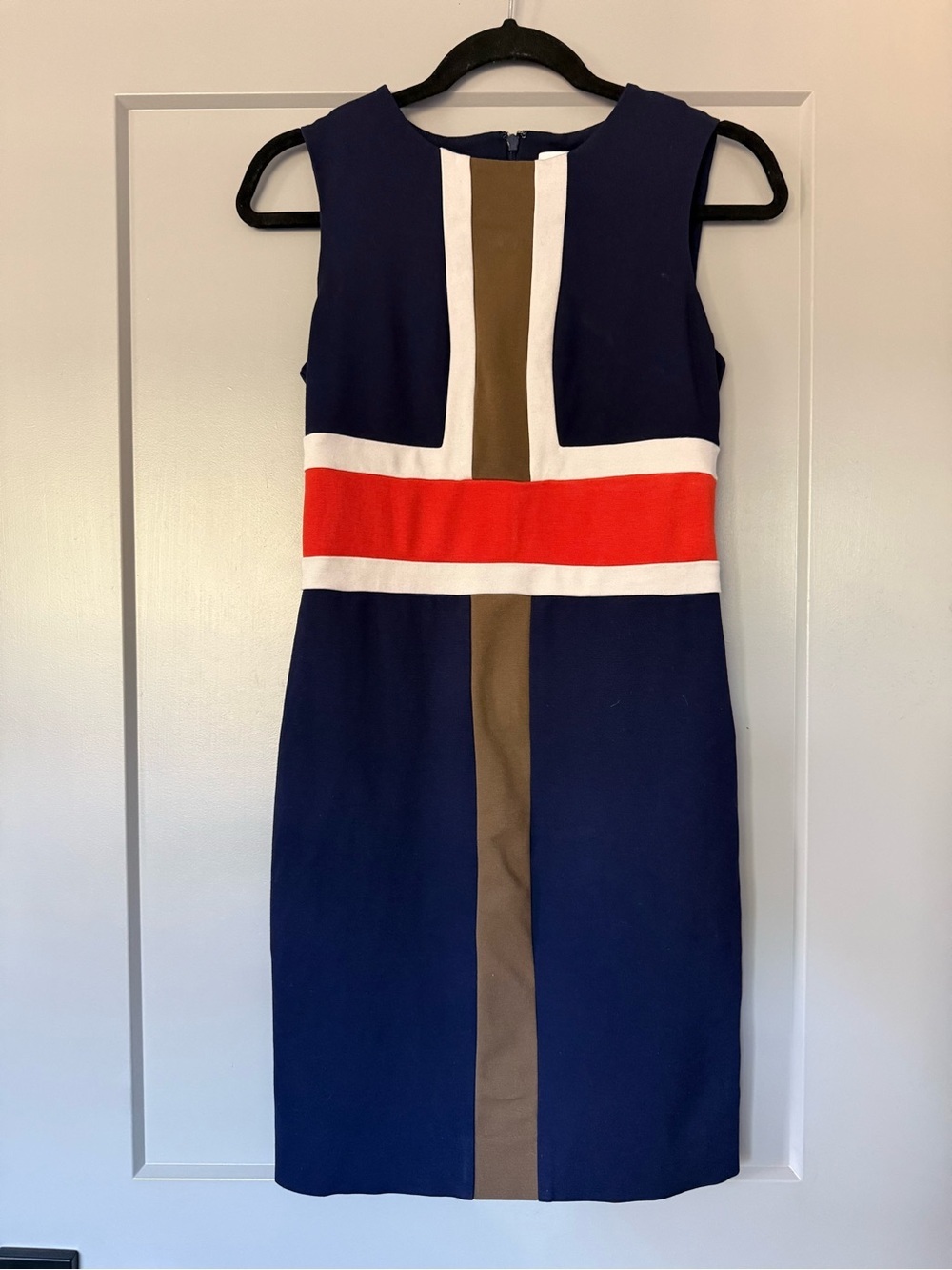 Diane von Furstenberg 'Hazeline' fitted colorblock dress Size 2
